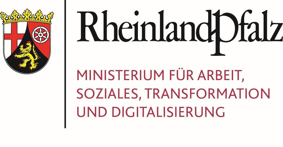Logo des rheinland-pfälzischen Ministeriums für Arbeit, Soziales, Transformation und Digitalisierung